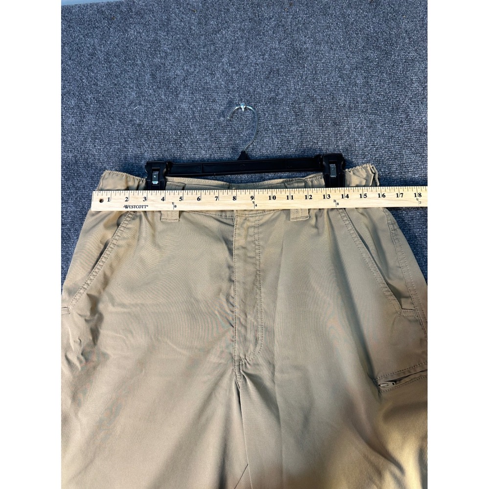 Wrangler Mens Outdoor Performance Shorts Khaki Tan Size 32 Hiking Utility - Picture 5 of 12